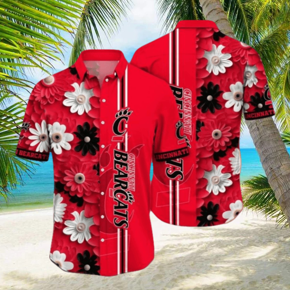 Cincinnati Bearcats NCAA3 Flower Hawaii Shirt For Fans Cincinnati Bearcats NCAA3 Flower Hawaii Shirt For Fans