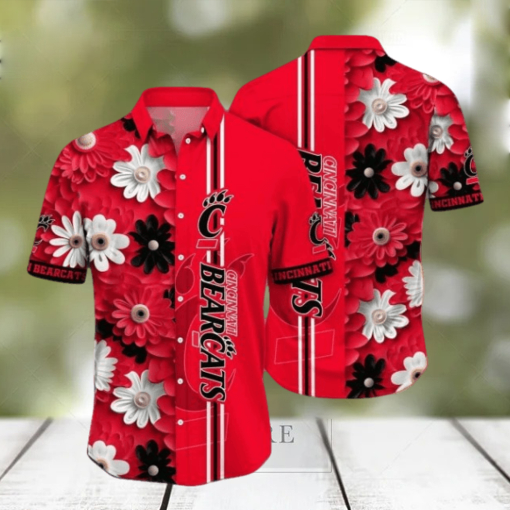 Cincinnati Bearcats NCAA3 Flower Hawaii Shirt For Fans Cincinnati Bearcats NCAA3 Flower Hawaii Shirt For Fans