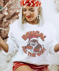 Cincinnati Bengals Bengal All The Way Christmas Shirt, hoodie, sweater, long sleeve and tank top Cincinnati Bengals Bengal All The Way Christmas Shirt