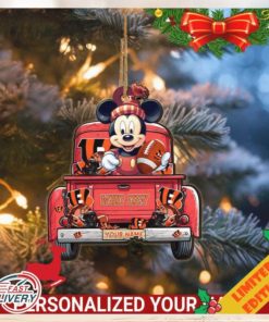 Cincinnati Bengals Mickey Mouse Ornament Personalized Your Name Sport Home Decor