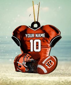 Cincinnati Bengals NFL Sport Ornament Custom Name And Number