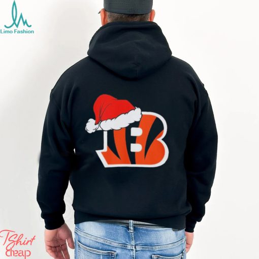 Cincinnati Bengals logo Santa Hat Christmas 2023 Shirt