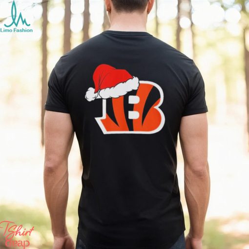 Cincinnati Bengals logo Santa Hat Christmas 2023 Shirt