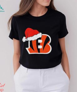 Cincinnati Bengals logo Santa Hat Christmas 2023 Shirt