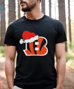 Cincinnati Bengals logo Santa Hat Christmas 2023 Shirt