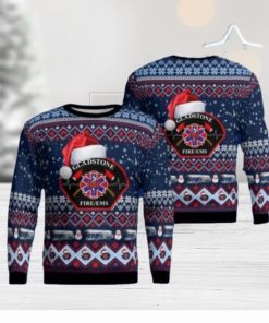 City Of Gladstone Fire Ems Ugly Christmas Sweaters Style Gift For Men And Women