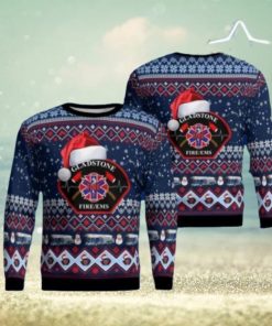 City Of Gladstone Fire Ems Ugly Christmas Sweaters Style Gift For Men And Women