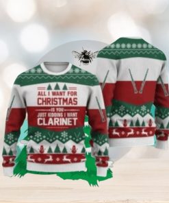 Clarinet All I Want For Christmas Ugly Christmas Sweaters Special Gift For Men Women