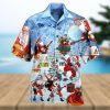 Yamaha Racing Monster V2 Dark Blue Hawaiian Shirt