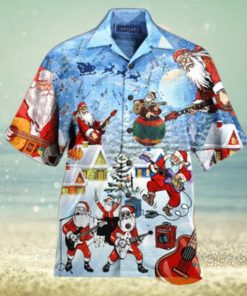 Classic Christmas Aloha Shirt Spirit Shirt, Santa Hawaiian Style