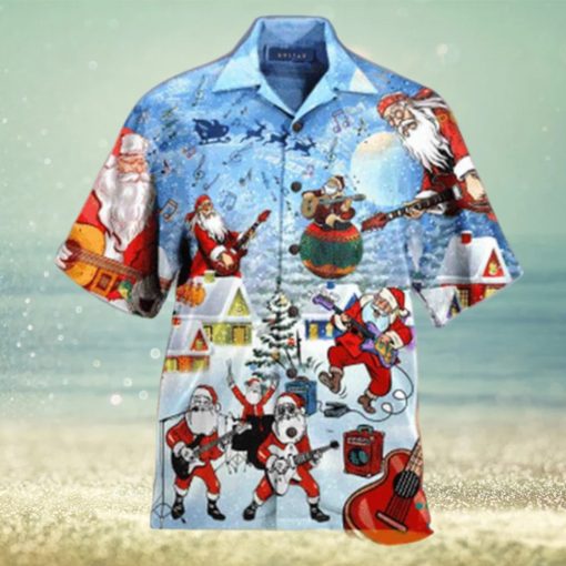 Classic Christmas Aloha Shirt Spirit Shirt, Santa Hawaiian Style