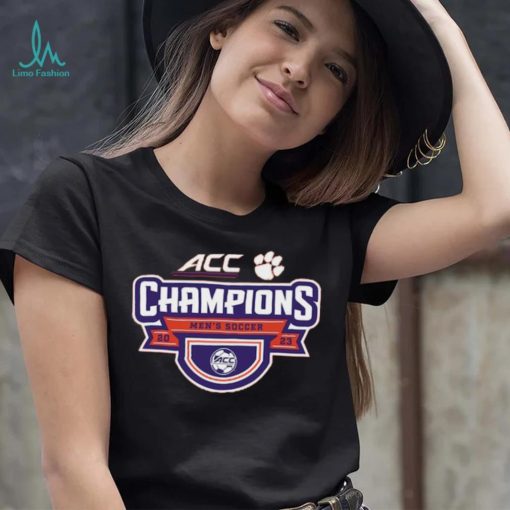 Clemson Tigers Blue 84 2023 ACC Men’s Soccer Conference Tournament Champions Locker Room T Shirt