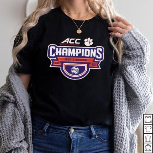 Clemson Tigers Blue 84 2023 ACC Men’s Soccer Conference Tournament Champions Locker Room T Shirt