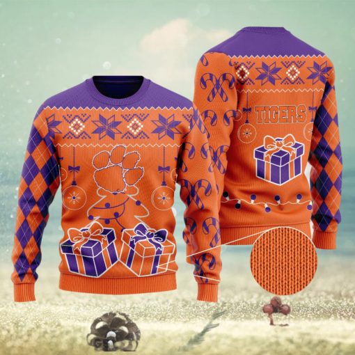 Clemson Tigers Funny Ugly Christmas Sweater Perfect Holiday Gift