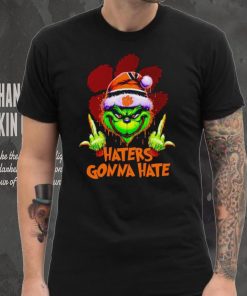Clemson Tigers Grinch middle finger haters gonna hate shirt