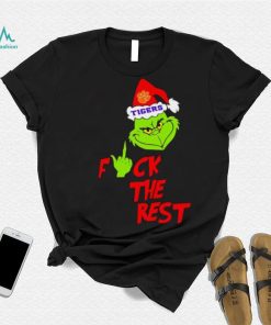 Clemson Tigers Santa Grinch fuck the rest shirt, hoodie, sweater, long sleeve and tank top Clemson Tigers Santa Grinch fuck the rest shirt