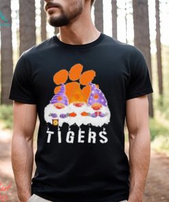 Clemson Tigers football team logo Gnomies Merry Christmas shirt