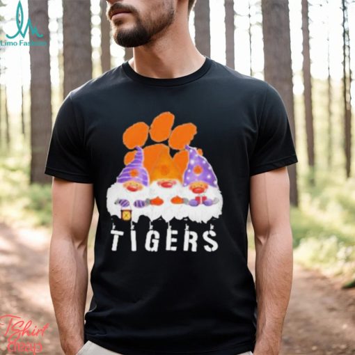 Clemson Tigers football team logo Gnomies Merry Christmas shirt