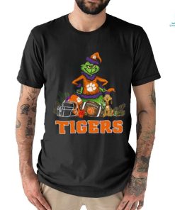 Clemson tigers funny grinch and dog Christmas shirt