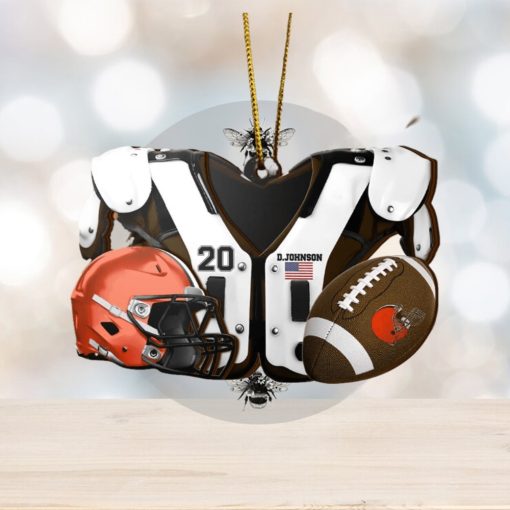 Cleveland Browns NFL Sport Ornament Custom Your Name And Number