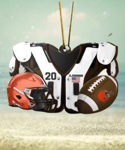 Cleveland Browns NFL Sport Ornament Custom Your Name And Number