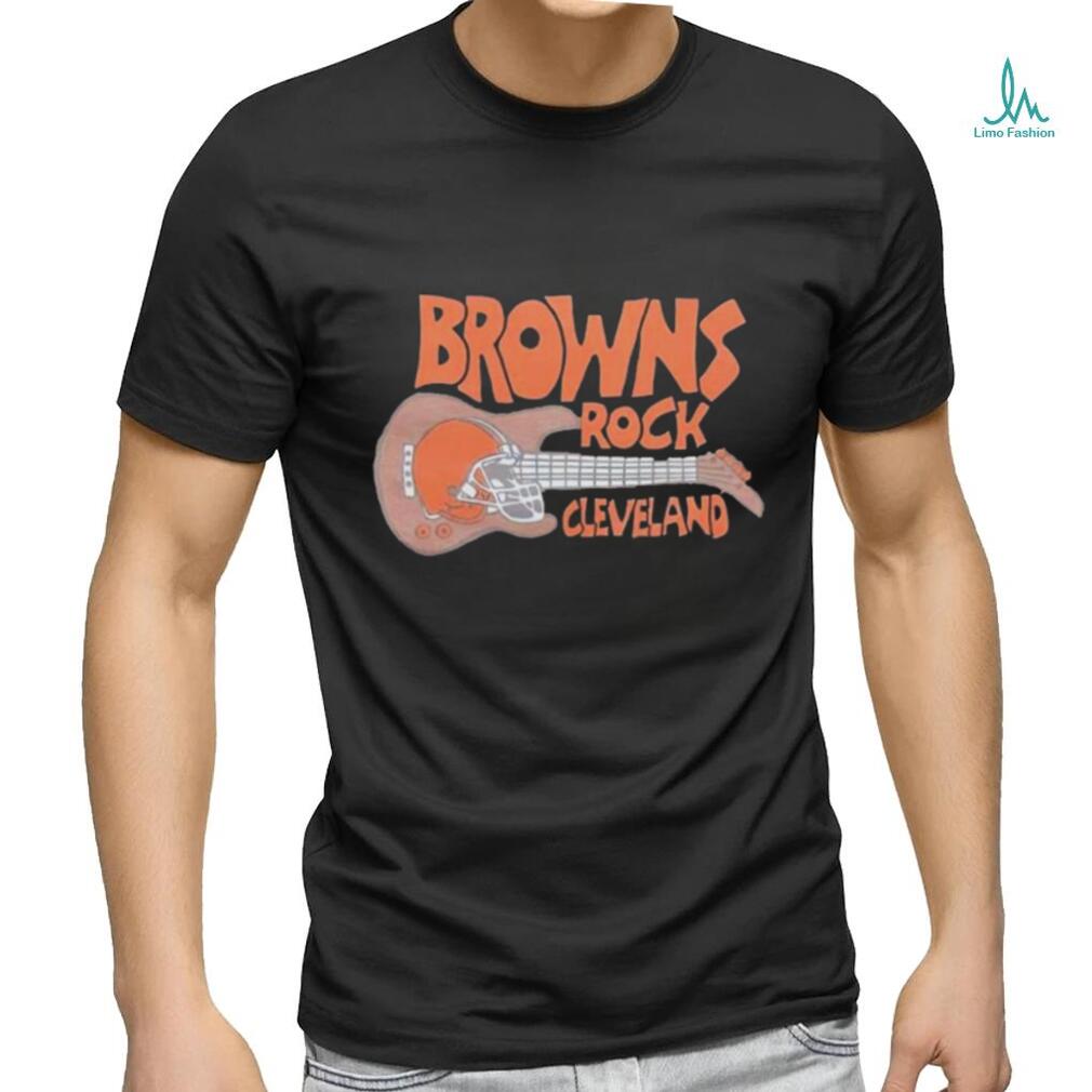 Cleveland Browns Rock Football Helmet And Guitar Shirt Cleveland Browns Rock Football Helmet And Guitar Shirt