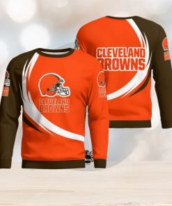 Cleveland Browns Simple Vintage 3D Sweater Christmas Gift For Fans