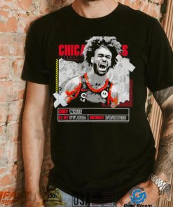 Coby White number 0 Chicago Bulls basketball player pose paper gift shirt