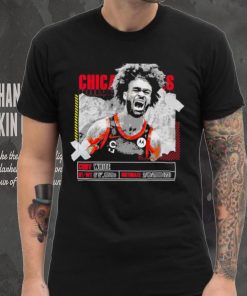 Coby White number 0 Chicago Bulls basketball player pose paper gift shirt