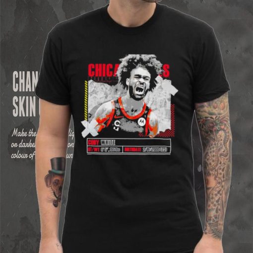 Coby White number 0 Chicago Bulls basketball player pose paper gift shirt