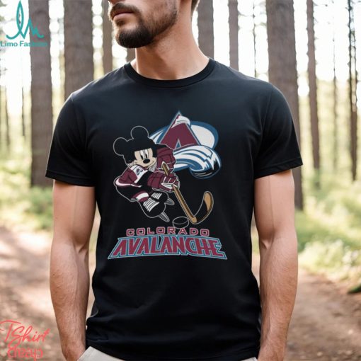 Colorado Avalanche Mickey Mouse Disney Hockey Stanley Cup Champions Shirt