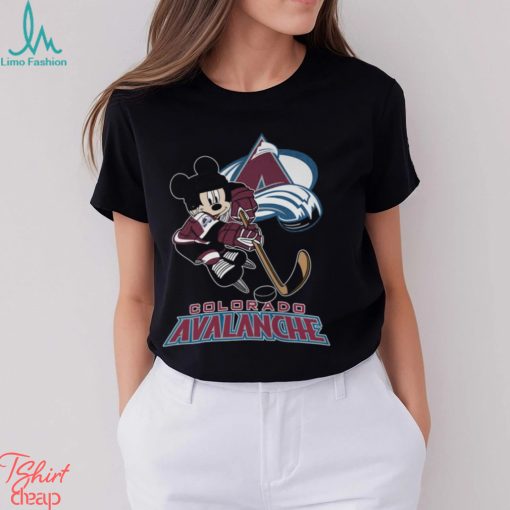 Colorado Avalanche Mickey Mouse Disney Hockey Stanley Cup Champions Shirt