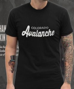 Colorado Avalanche Starter x NHL Black Ice Black Cross Check Shirt