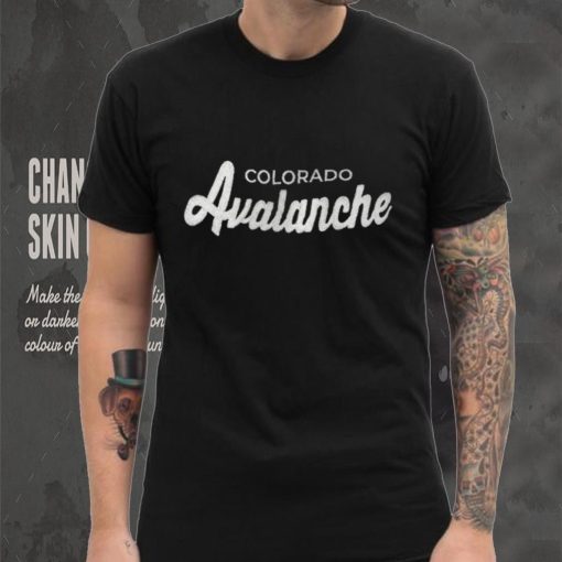 Colorado Avalanche Starter x NHL Black Ice Black Cross Check Shirt