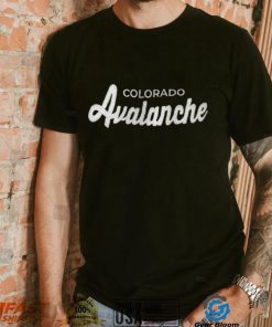 Colorado Avalanche Starter x NHL Black Ice Black Cross Check Shirt