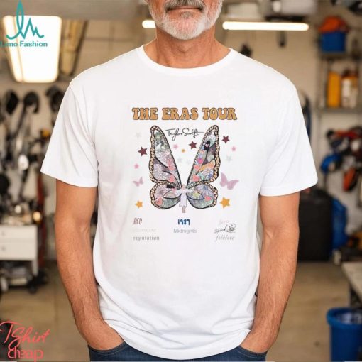 Comfort Color Retro Ts The Eras Tour Butterfly Shirt 2023 Classic T Shirt