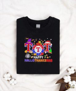 Comfort Colors Texas Rangers Happy HalloThanksMas T shirt