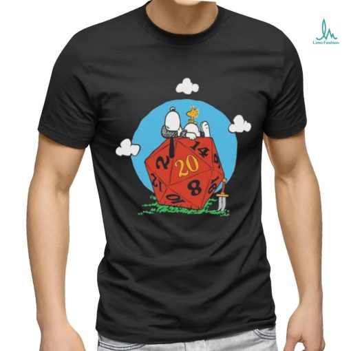 Comic Dog RPG d20 Snoopy T Shirt