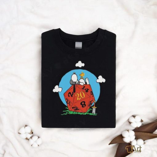 Comic Dog RPG d20 Snoopy T Shirt