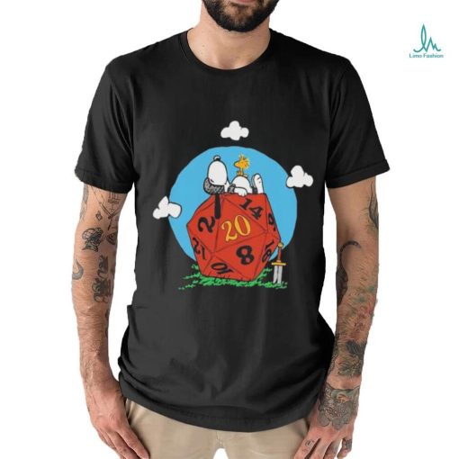 Comic Dog RPG d20 Snoopy T Shirt