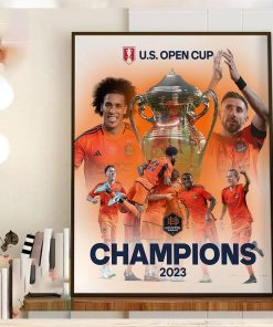 Congrats Houston Dynamo Are 2 Time Lamar Hunt US Open Cup Champions Home Decor Poster Canvas