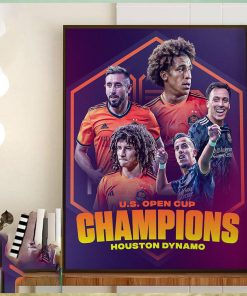 Congrats Houston Dynamo Champions Lamar Hunt US Open Cup 2023 Home Decor Poster Canvas