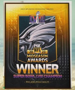 Congrats Philadelphia Eagles Are The 2023 NFL on FOX Midseason Awards Winner Super Bowl LVIII Champion Home Decor Poster Canvas