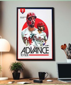 Congrats Philadelphia Phillies Advance To NLDS 2023 MLB Home Decor Poster Canvas