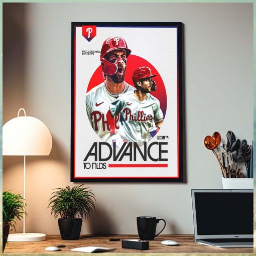 Congrats Philadelphia Phillies Advance To NLDS 2023 MLB Home Decor Poster Canvas