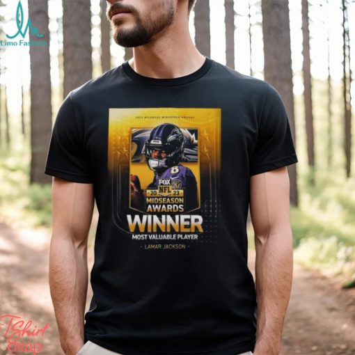 Congrats QB Lamar Jackson Is 2023 NFL on FOX Midseason Awards Winner MVP Shirt