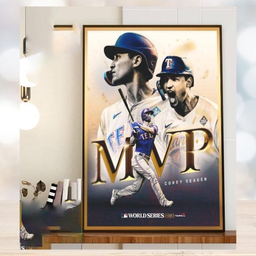 Congrats To Corey Seager Is The 2023 World Series MVP Winner Home Decor Poster Canvas