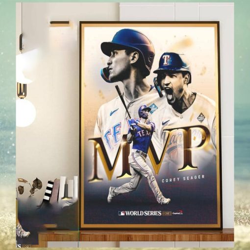 Congrats To Corey Seager Is The 2023 World Series MVP Winner Home Decor Poster Canvas