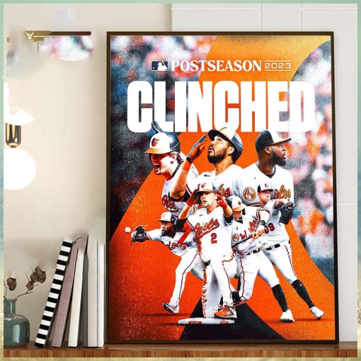 Congrats to Baltimore Orioles Clinched 2023 MLB Postseason Take October Orioles Home Decor Poster Canvas