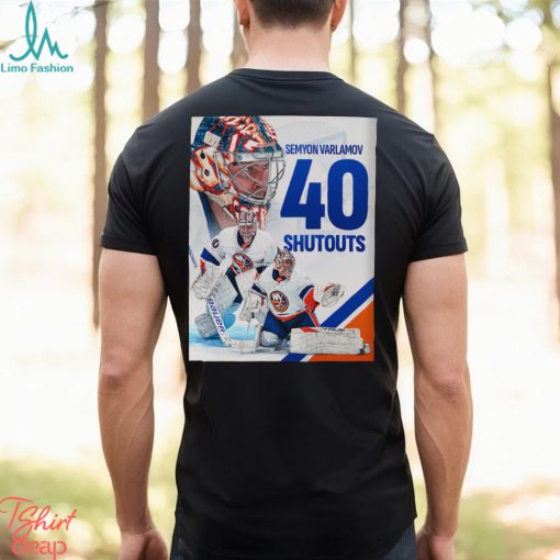 Congrats to Semyon Varlamov 40 Shutouts In NHL Career Home Decor Poster Canvas